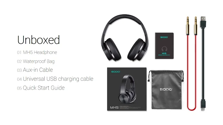 Оригинальные SODO беспроводные наушники Bluetooth динамик с микрофоном для ПК и телефона Поддержка TF карты Аудио Спорт Bluetooth гарнитура