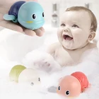 Черепаховая водная игрушка, милая Классическая Детская мультяшная кукла-животное, Детская кукла-черепаха для плавания, заводные на цепочке, детские пляжные игрушки для ванной