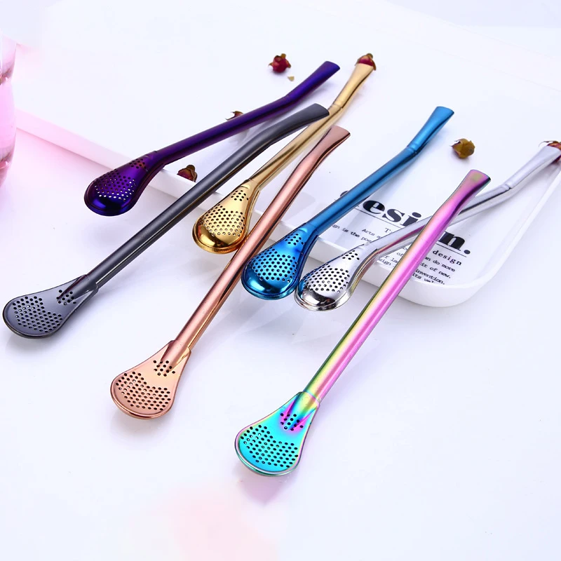 

1 шт. Творческий Нержавеющая сталь питьевой соломы фильтр ручной работы Yerba Коврики бомбилья из тыквы для чая моющиеся практичные инструмен...