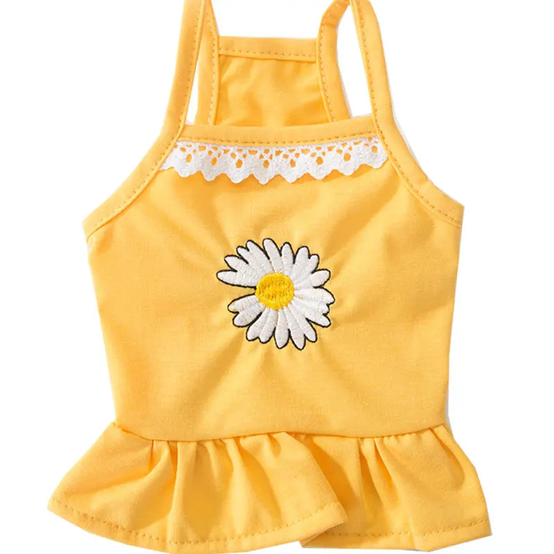 

Summer Cat Dog Dress Pet Clothes Puppy Yorkshire Pomeranian Costumes Poodle Bichon Dog Clothes For Small Dogs Clothing Skirt