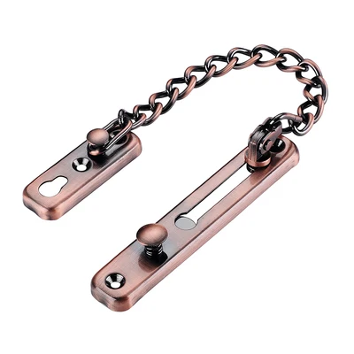 Red Bronze 304 Противоугонная Дверная Цепочка Из Нержавеющей Стали, дверная защелка, серебристый, бронзовый, золотой, черный дверной кодовый замок, Дверная Цепочка, замок, оборудование - Цвет: Red Bronze