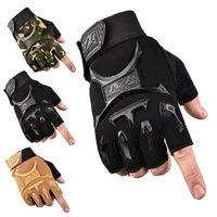outdoor tactical gloves airsoft sport gloves half finger military men women combat shooting hunting fitness fingerless gloves