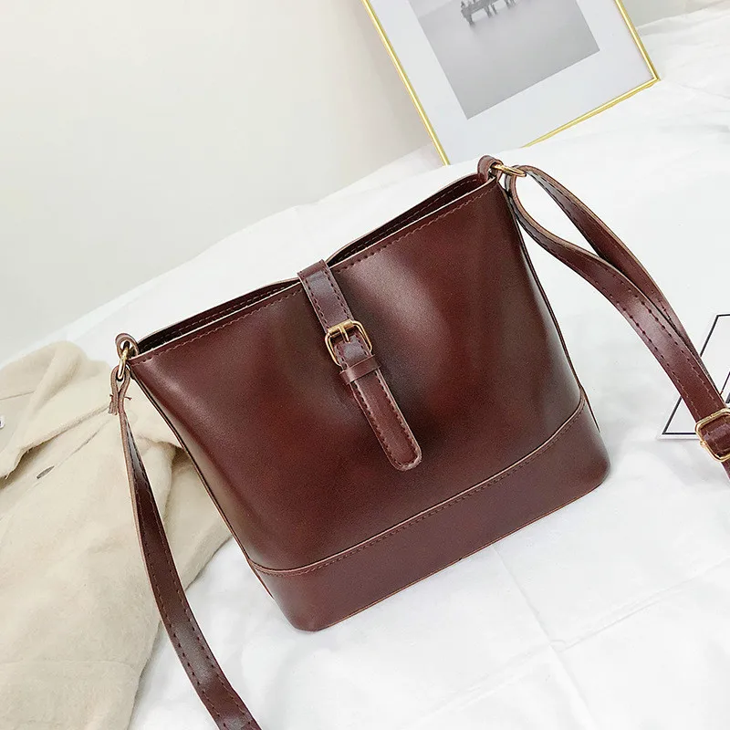 Сумки через плечо для женщин Повседневная сумка новые сумки-ведра женская модная