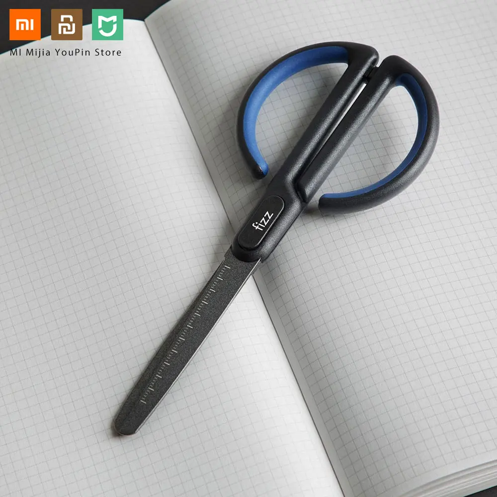 Xiaomi Fizz антипригарные ножницы со шкалой для Офис Школа Студент Стационарные ножницы бытовые DIY ленты ножницы СНиП Youpin