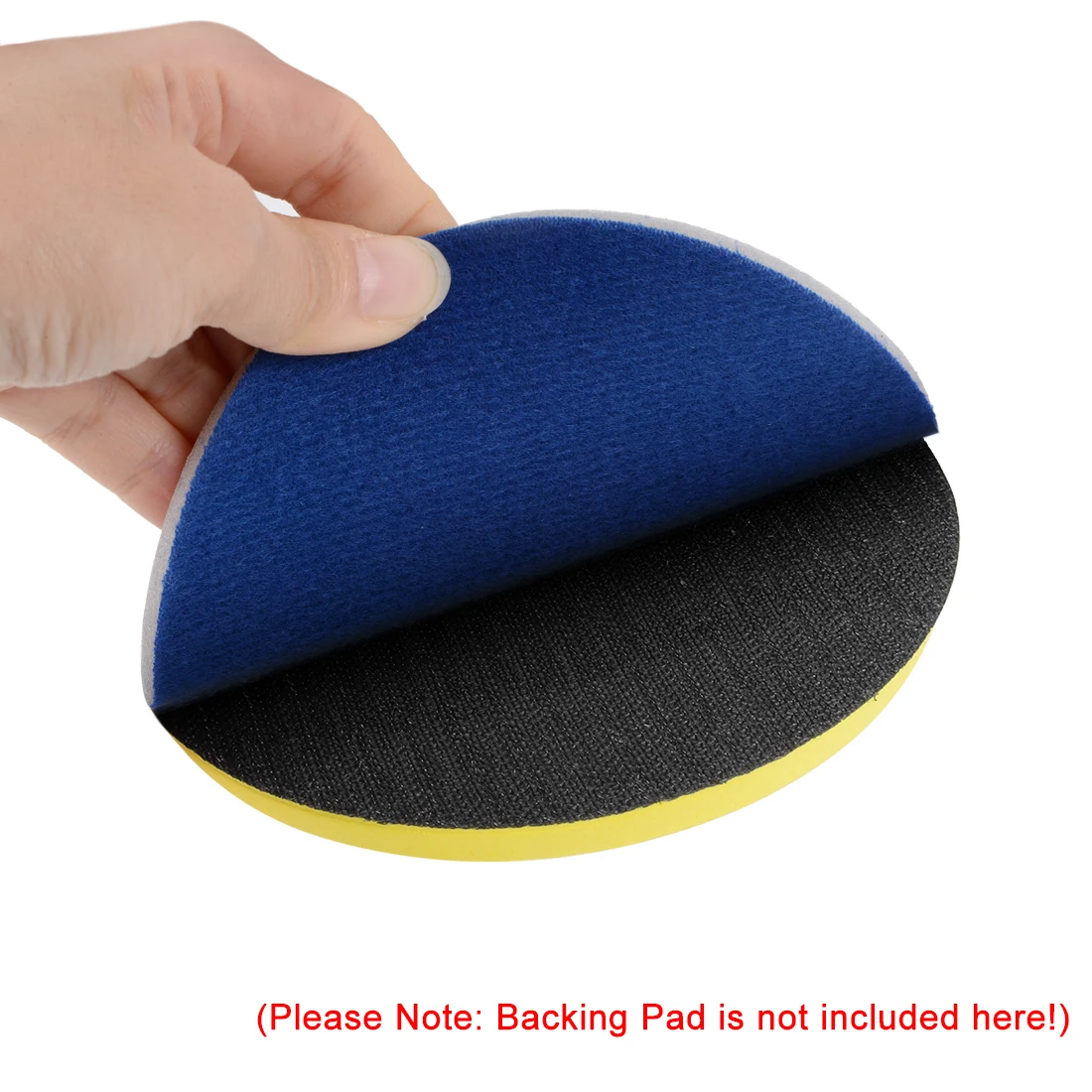 

uxcell 5-Inch Sanding Sponge Hook and Loop Semi-Brittle Corundum 800-1000 Grit for polishing furniture wood metal etc. 3Pcs