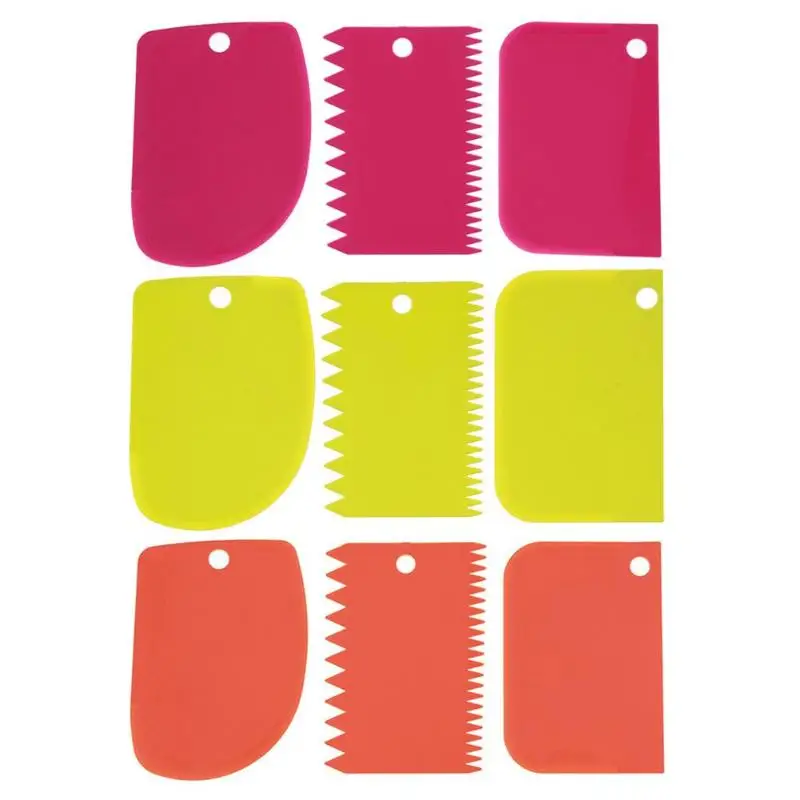 3 шт./компл. скребок для торта пластиковый теста мастики украшения инструмент