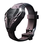 Мужские Студенческие силиконовые аксессуары для цифрового дисплея светодиодный экран детский треугольный циферблат наружные Черные Портативные спортивные часы