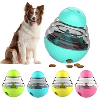 interactive dog and cat food snack ball bowl shaking and leaking food slow feeder container dog pet tumbler iq training toy