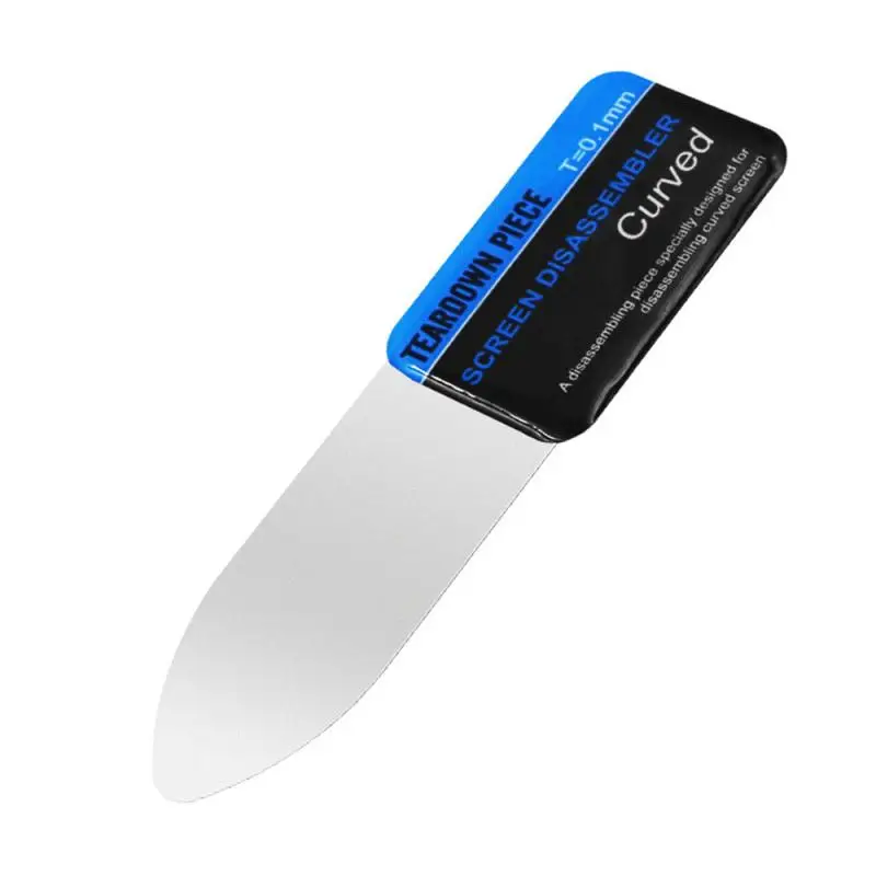 

Stainless Steel Curved LCD Screen Opening Pry Tool Ultra Thin Flexible Stainless Mobile Phone Tablet Spudger Hand Tools Dropship