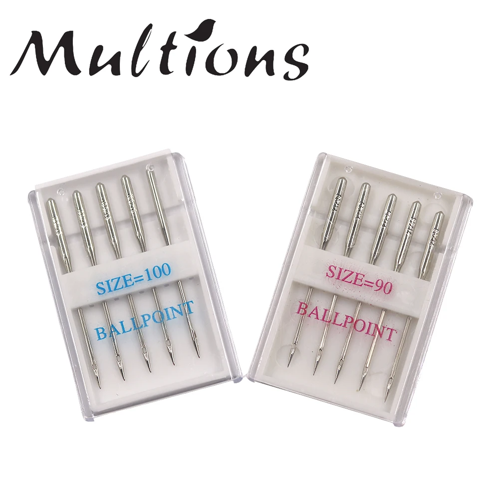 5/10 шт. серебряные иглы для швейной машинки Шариковые из нержавеющей стали