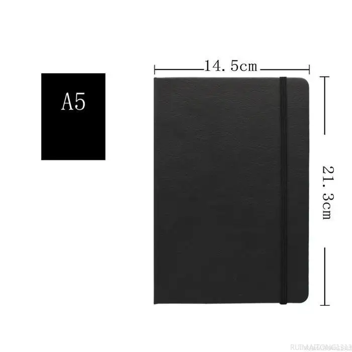 

A5 Elastic Notebook Business PU Notepad Strap Notebook Office Supplies Sketchbook Stationery Notebook Daily Plan Yearly Agenda