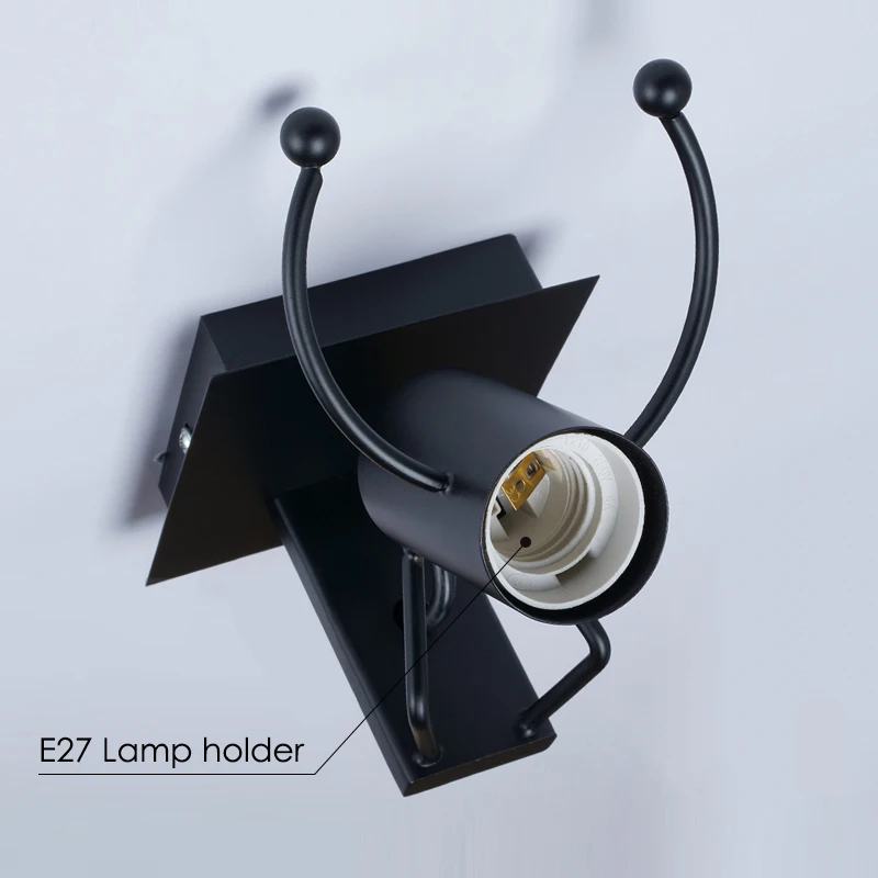 Железный светодиодный настенный светильник s креативный металлический с