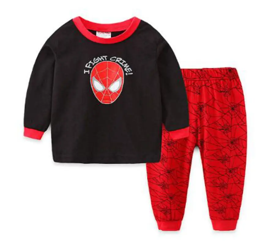 Новые детские пижамы стильная одежда для сна мальчиков пижамные комплекты