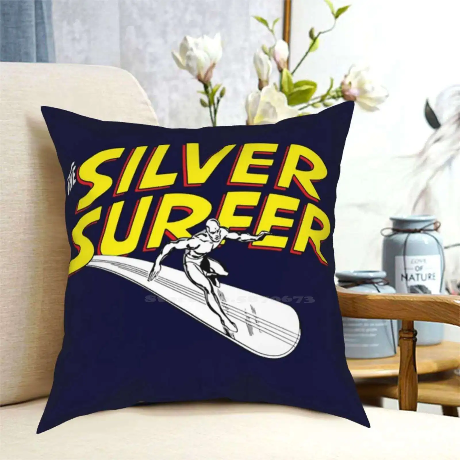 Классический чехол V2 для подушек украшение дома в спальню серебряный