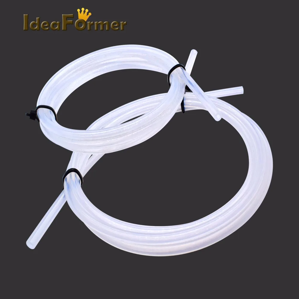 1 м 2*4 мм прозрачная ПФА ПТФЭ трубка Tfl J head hotend RepRap RostockBowden экструдер для e3d V5 / V6 75