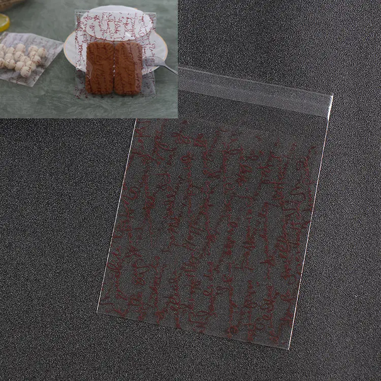 Coffee Letters LBSISI Life 100 шт 10*10+ 3 см мешки для печенья, конфет для дома Рождество свадебное украшение самоклеящаяся пластиковая упаковка для пищевых продуктов полипропиленовый подарочный пакет - Цвет: Coffee Letters