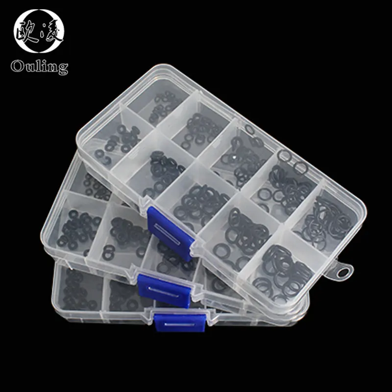 Boxed nitrile silicone rubber Assortment O-ring NBR repair kit faucet sealing valve waterproof machine oil-resistant gasket kit
