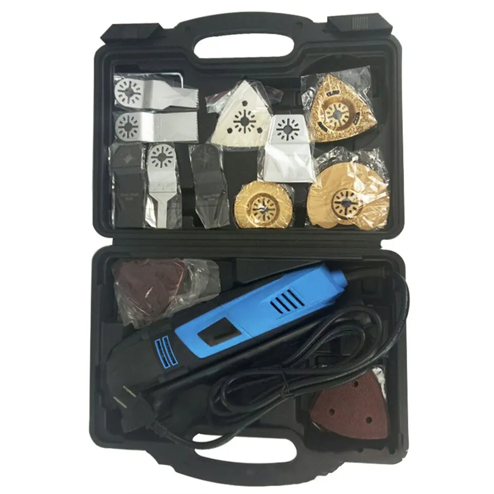 

37PCS 110V/220V Variable Speed Electric Multifunction Oscillating Tool Kit Multi-Tool Power Tool Electric Trimmer Saw Kit