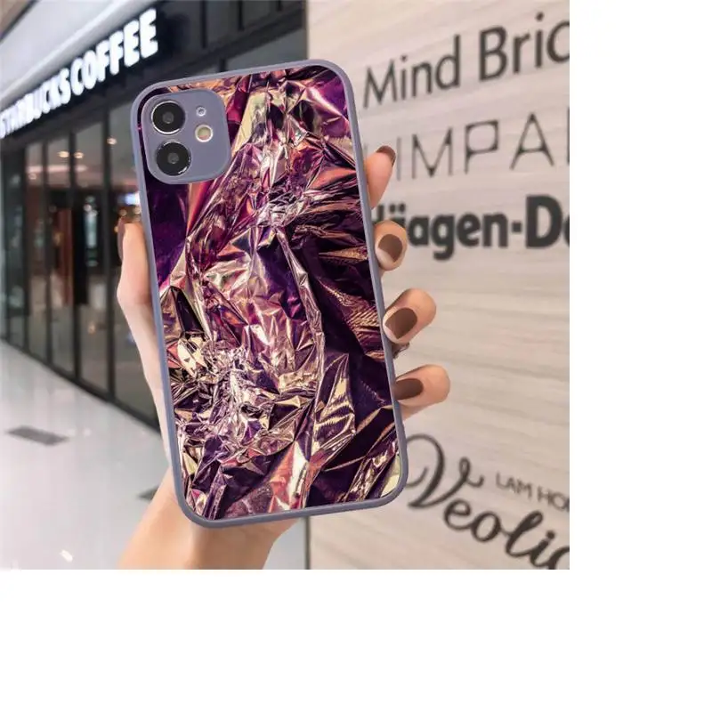 

Crystal Diamond Phone Case Matte Transparent for iPhone 7 8 11 12 s mini pro X XS XR MAX Plus cover funda