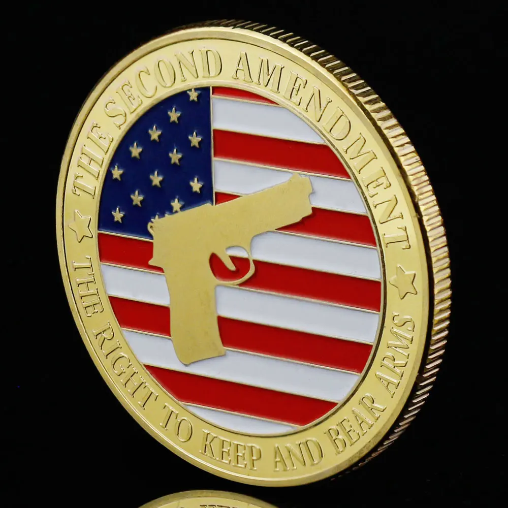 Сувенир второй изменить право хранить и нести оружие монета с холодным покрытием