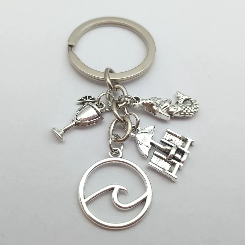 Брелок для ключей в пляжном стиле мужчин и женщин | Украшения аксессуары