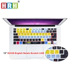 Силиконовый чехол для клавиатуры, для Macbook Pro, Air, Retina 13, 15, 17, ЕС, США