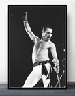 Freddie Меркурий плакат черно-белый классический певец фильм звезда фото для дома дизайн без рамки