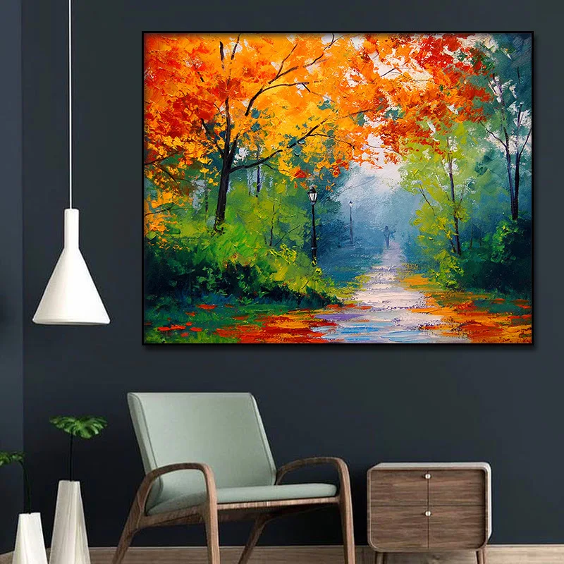Абстрактные картины на холсте красивые осенние художественные плакаты и принты