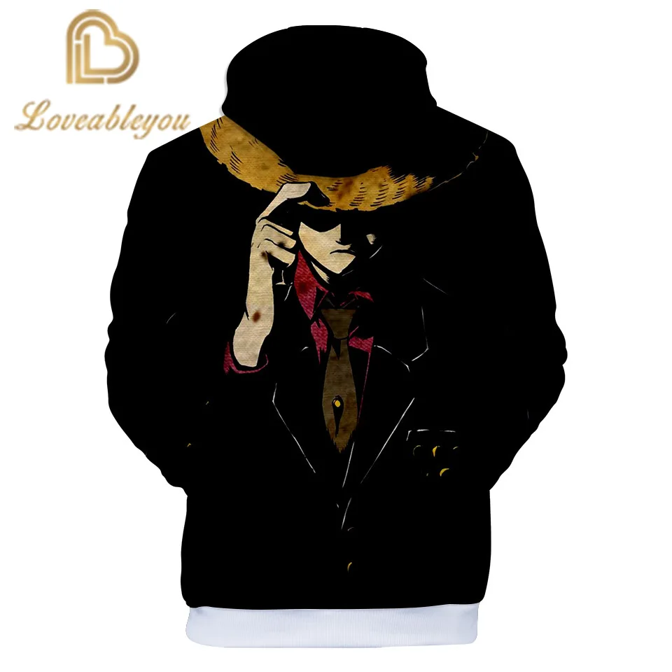 

Hot One Piece Anime Hoodies Men/Women Hooded Casual Long Sleeve 3D Print Luffy Sweatshirts