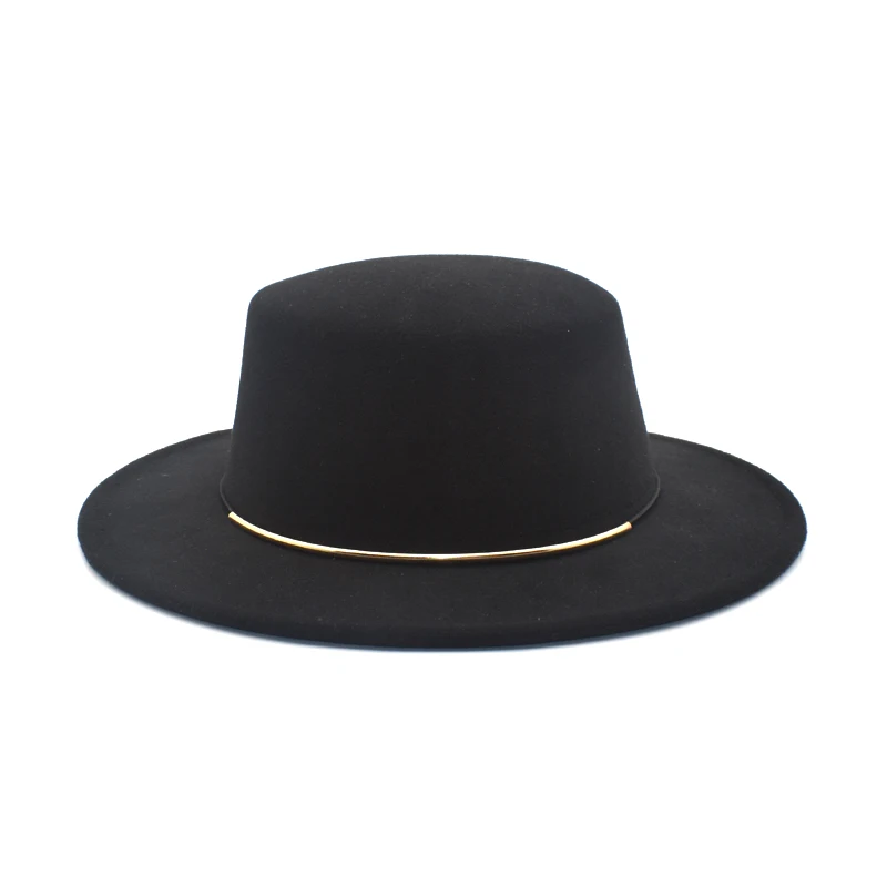 Winter And Autumn Women's Faux Wool Men's Fedora Hat Top Hat Jazz Hat Round Brim Top Hat P3