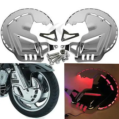 Мотоциклетный хромированный тормозной диск крышки ротора со светодиодным