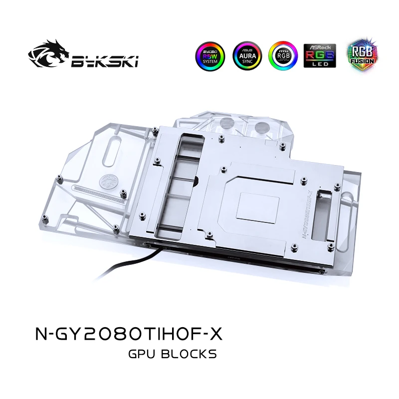 Bykski водный блок для использования Galaxy Geforce RTX 2080TI HOF OC lab/RTX G GPU Cooler водяного