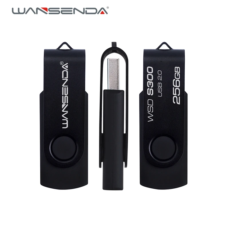 Wansenda поворотный дизайн USB флэш накопитель 4 ГБ 8 16 32 64 Гб 128 256 мини pendrive 2 0