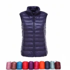 Женский зимний пуховик без рукавов, ульсветильник теплый жилет с 2021 утиными перьями, пуховик, куртка для женщин, 90%