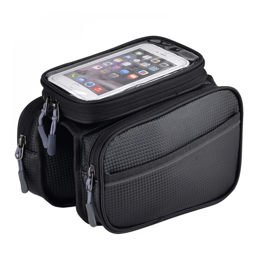 

Bicycle Bag Waterproof Touch Screen Cycling Bag Top Front Tube Frame Mtb Road Bike Saddle Bag 6.5 Phone Case Bike Accessories