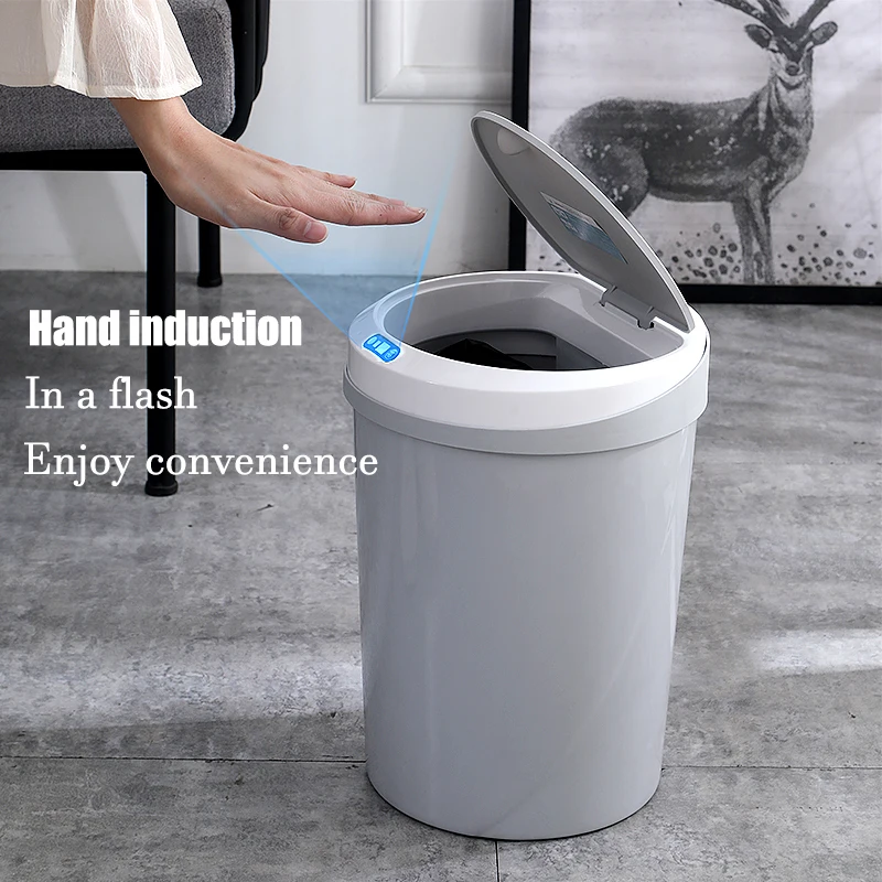 

EXPED SMART Intelligent induction trash can living room kitchen bedroom bathroom creative automatic electric trash can with lid