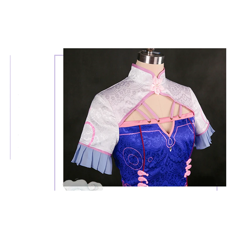 Яйца следить за Dva китайский костюм Чонсам для косплея сценическое платье