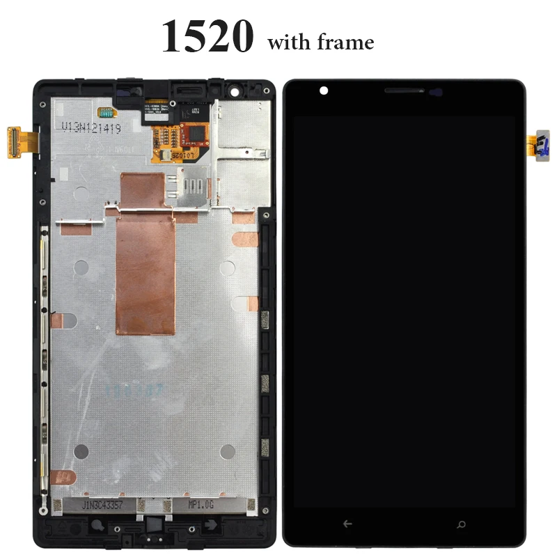 Для Microsoft Nokia Lumia 1020 1520 ЖК дисплей с сенсорным экраном в сборе заменой рамки для 1320