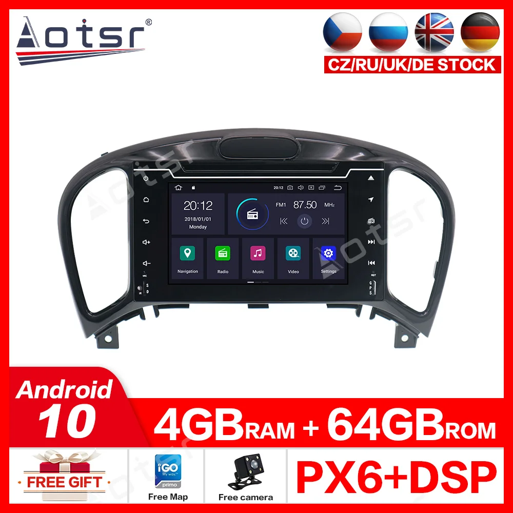 Для Nissan Juke/Infiniti ESQ 2011 2017 встроенный DSP автомобильный стерео магнитофон Android 10 0 GPS