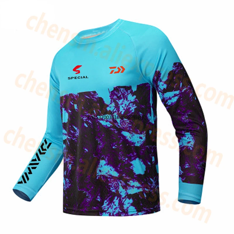 

2021 DAIWA Men Fishing Clothing Ultrathin Sunscreen Long Sleeve Anti-uv Breathable Coat Summer Fishing Shirt Size XS-5XL Jacket