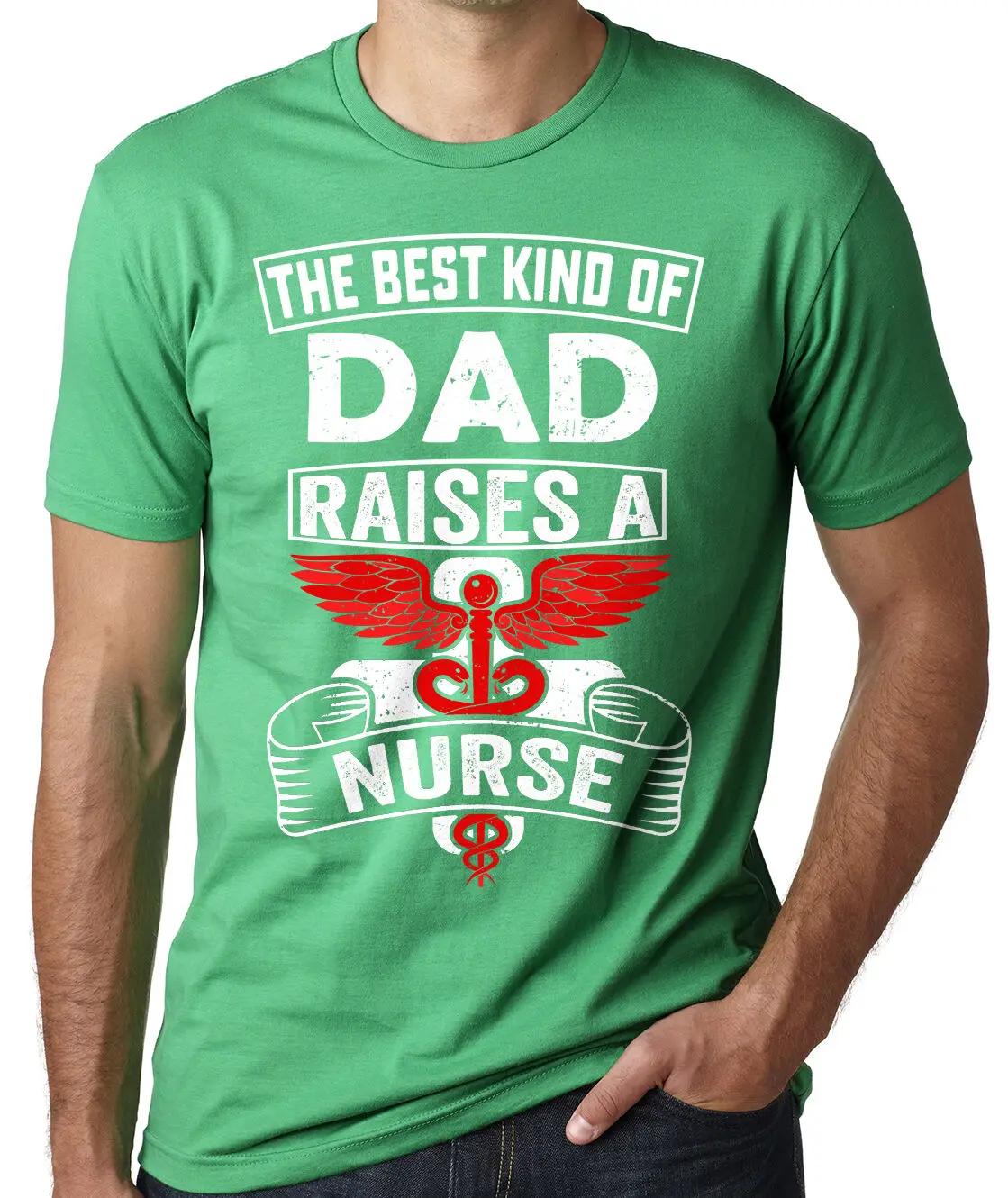 

2021 New Arrival Men T-shirt Nurse's Dad Happy Father's Day Gift T-shirt Father's Day Gift Ideas Awesome Gift Summer Women Tops
