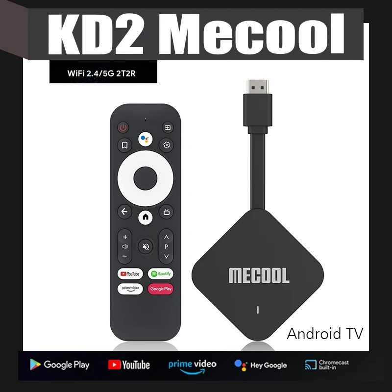 

Приставка Смарт-ТВ Mecool KD2, Android 11, 4 + 32 ГБ, Wi-Fi, BT, AV1