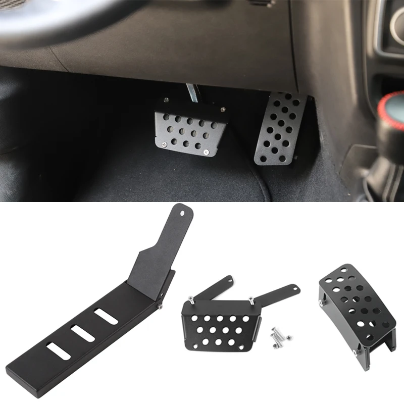 YCCPAUTO 3 шт./компл. металлический топливный тормоз педали для Jeep Wrangler JL+ левая сторона ног педали автомобильные аксессуары