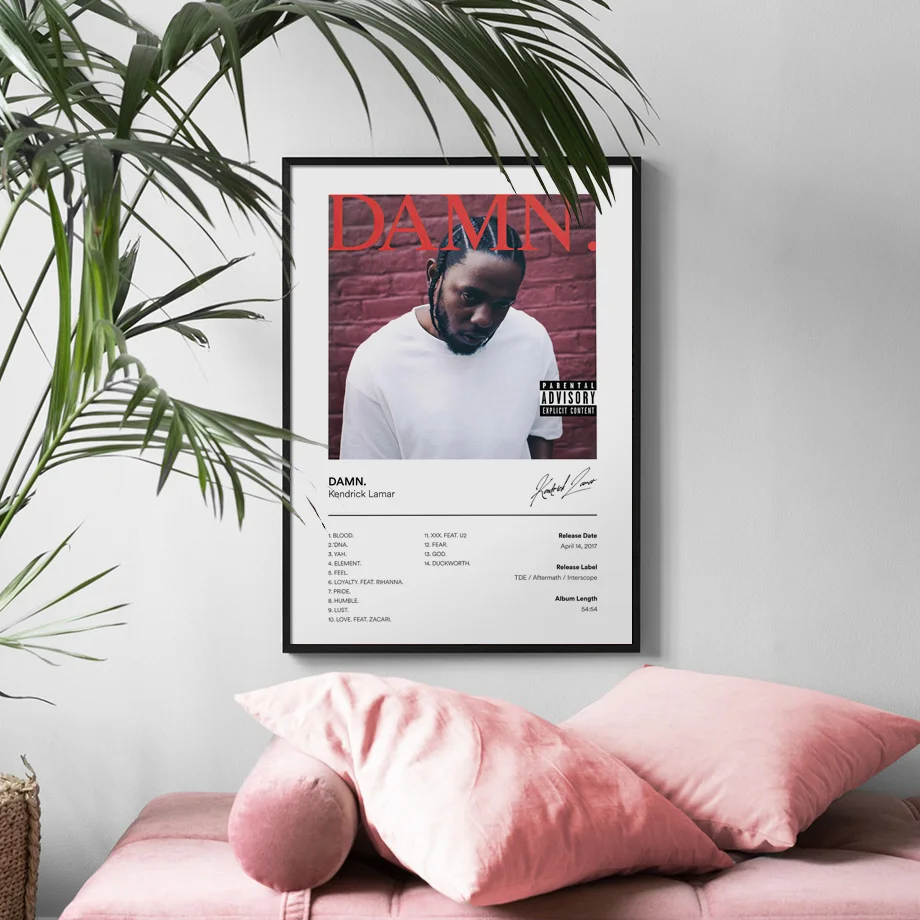 

Singer Album Cover Ctrl Changes Gemini Damn Wall Art Canvas Painting Nordic Posters And Prints Decor Pictures For Living Room