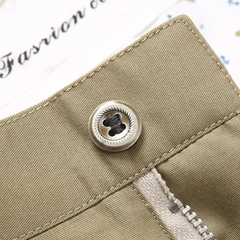 Mens Pants Cotton Casual  Stretch Male Trousers Man Long Straight High Quality Plus Size Suit Pant