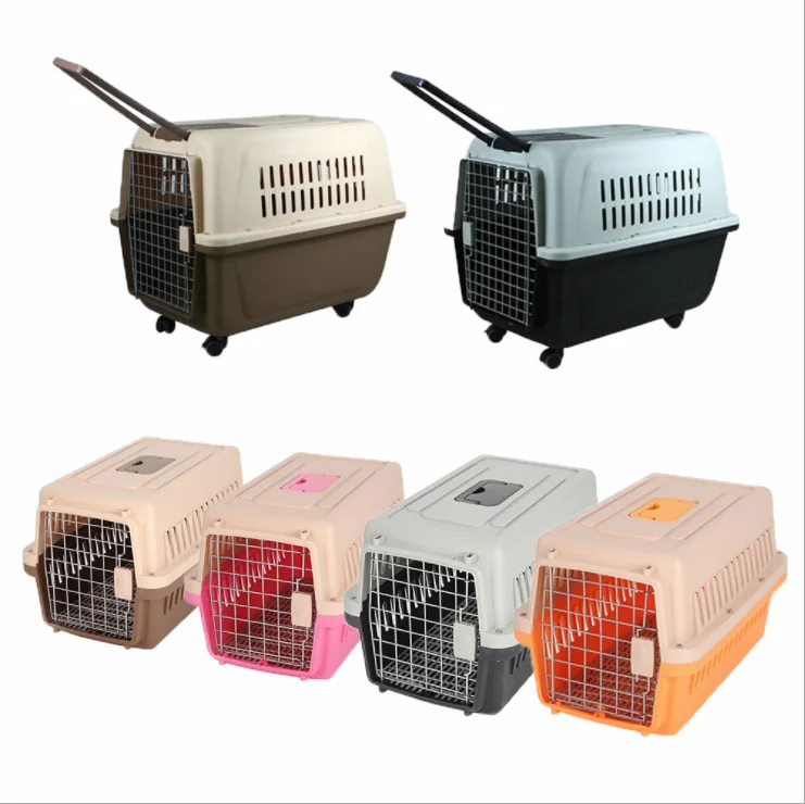 

Dog And Cat Carrier For Sale High Quality Ariline Approved Travel Plastic Pet Cage