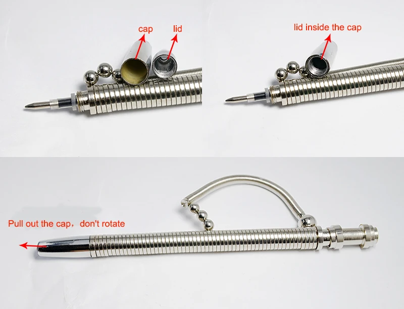 

Vacuum pen decompression toy Fidget magnetic metal pen office neutral pen