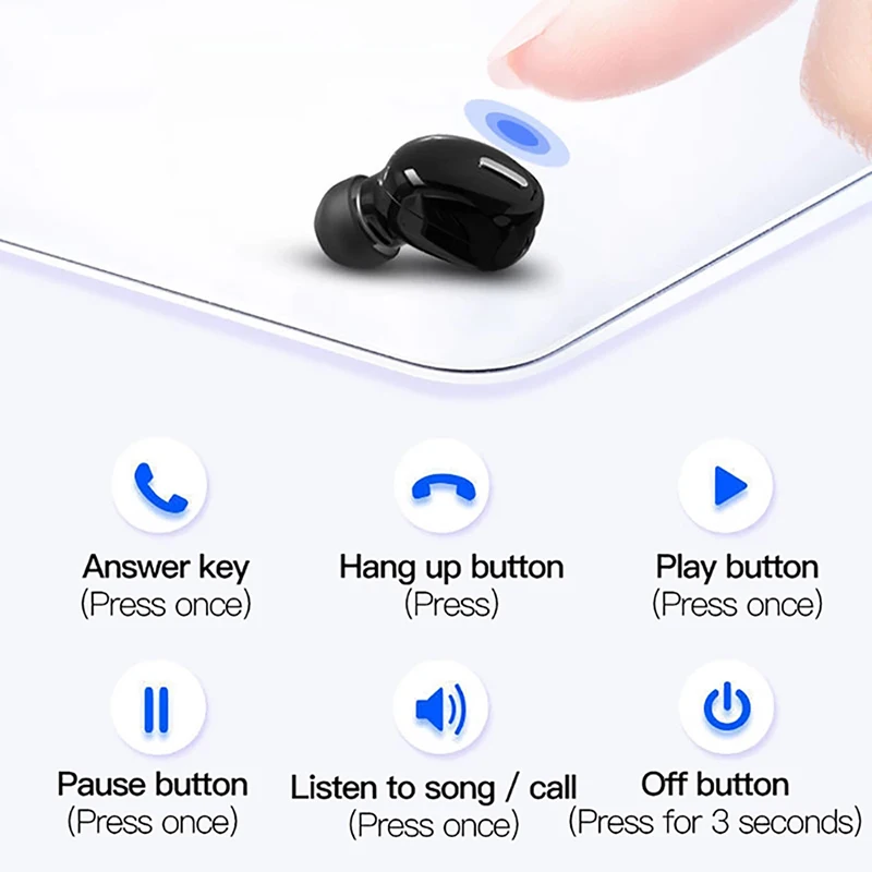 【С бесплатным светодиодный Watch】VAORLO X9 5 0 мини беспроводные Bluetooth наушники стерео