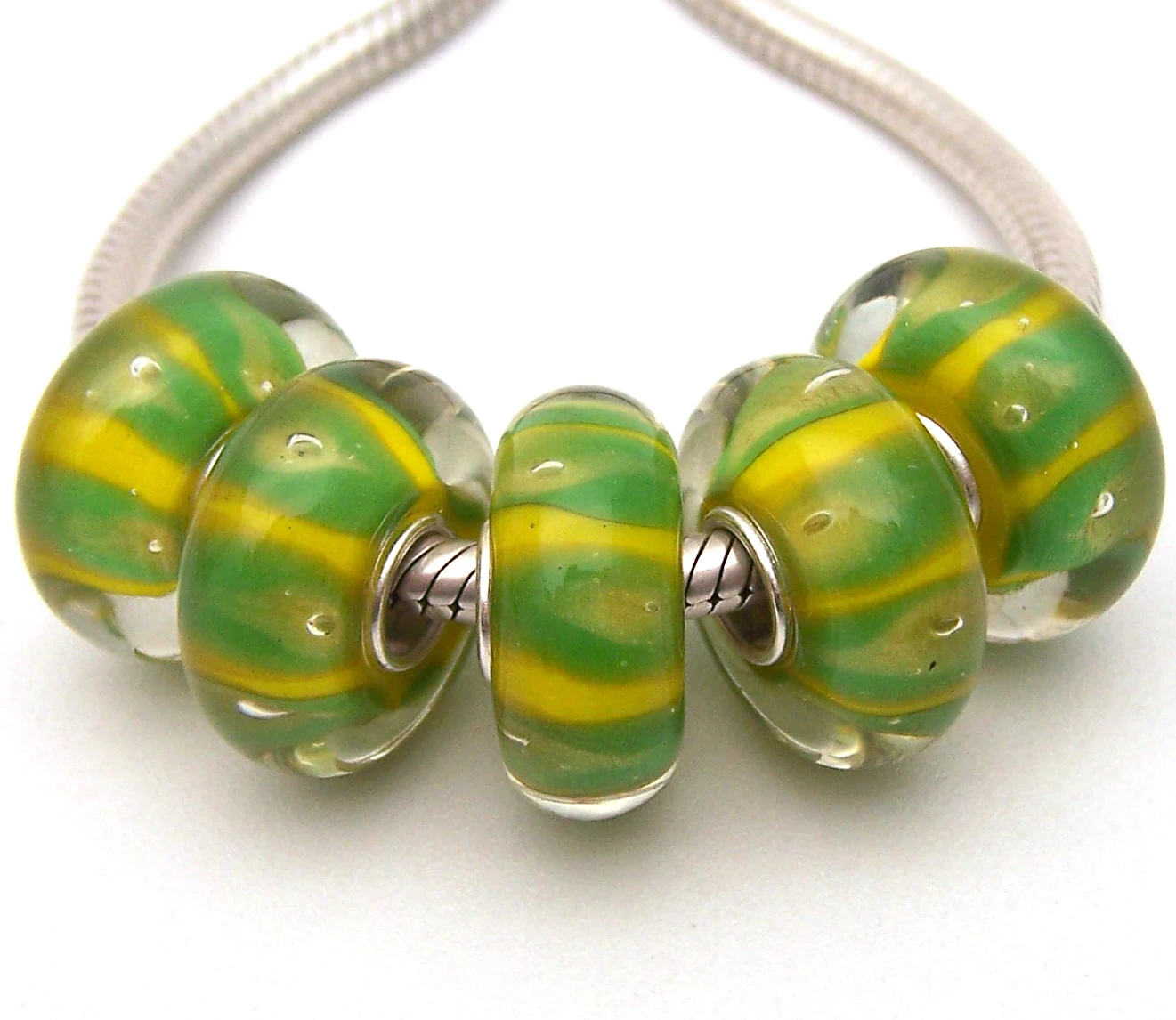 

XHYG1052 5X 100% Authenticity S925 Sterling Silver Beads Murano Glass beads Fit European Charms Bracelet diy jewelry Lampwork