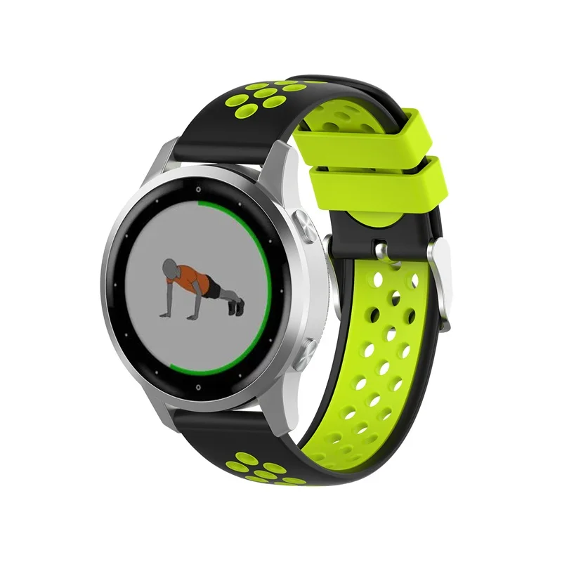 18 мм спортивный мягкий силиконовый ремешок для Garmin Vivoactive4S Смарт-часы для Vivoactive 4S сменный Браслет аксессуары